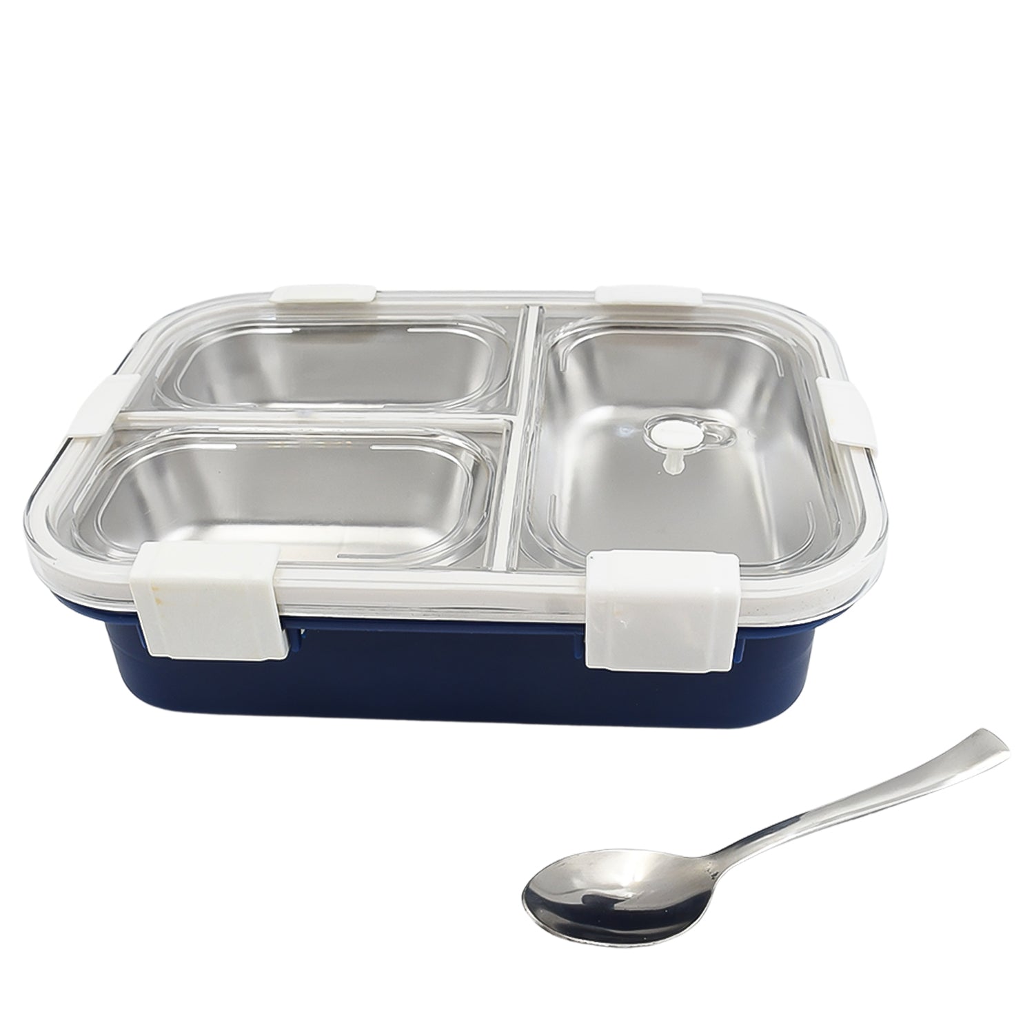 3 Compartment Transparent Stainless Steel Lunch Box for Kids, Tiffin Box, Lunch Box, Lunch Box for Kids, Insulated Lunch Box, Lunch Box for Office Women and Men, Stainless Steel Tiffin Box for Boys, Girls, School Office (Multi Color) 3 Compartment Transparent Stainless Steel Lunch Box for Kids, Tiffin Box, Lunch Box, Lunch Box for Kids, Insulated Lunch Box, Lunch Box for Office Women and Men, Stainless Steel Tiffin Box for Boys, Girls, School Office (Multi Color)